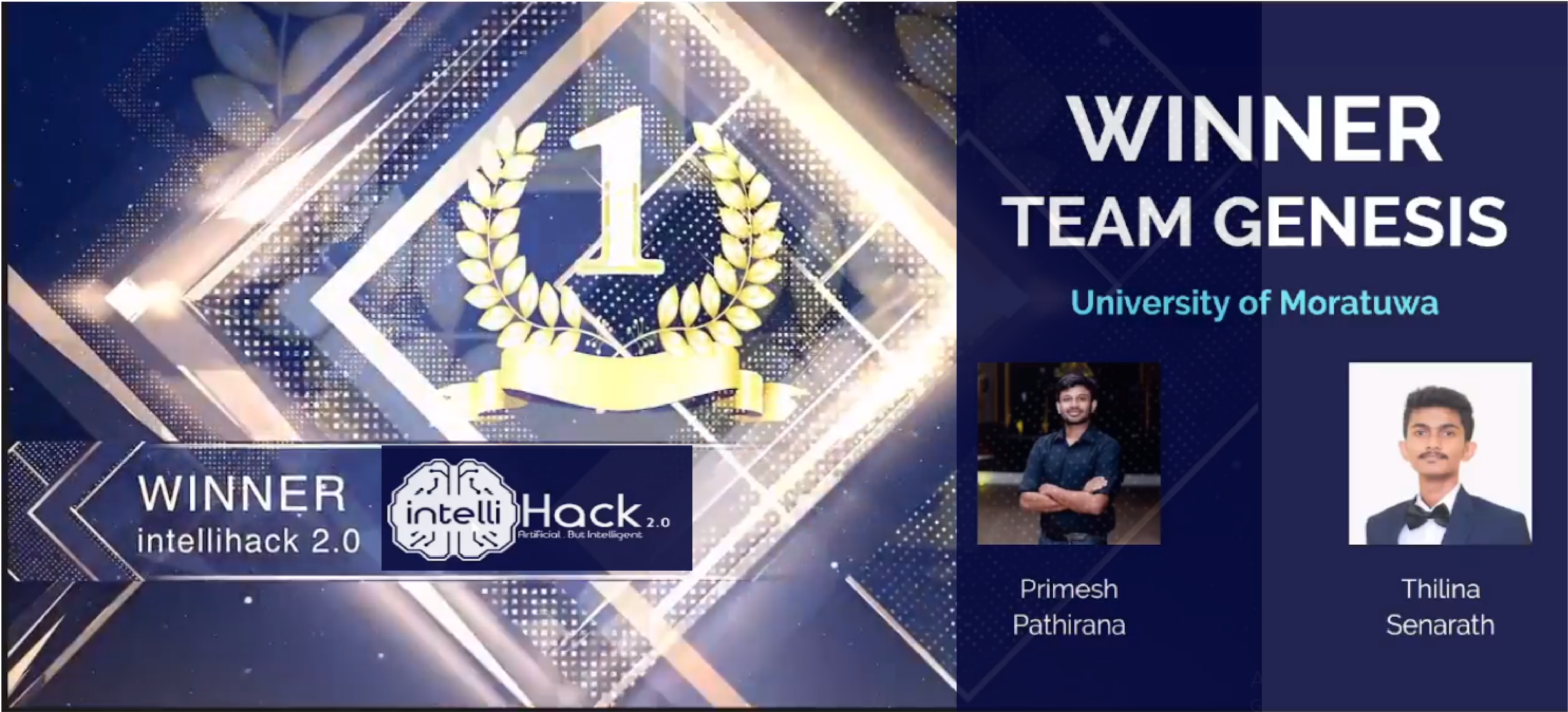 CSE Team from UoM Wins First Place in the IntelliHack2 Competition